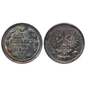 Russian Empire, 5 Kopecks, 1900 year, SPB-FZ