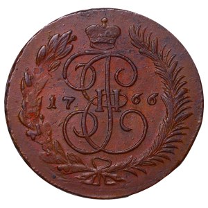 Russian Empire, 5 Kopecks, 1766 year, MM