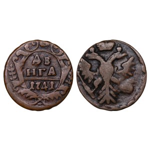 Russian Empire, 1 Denga, 1741 year