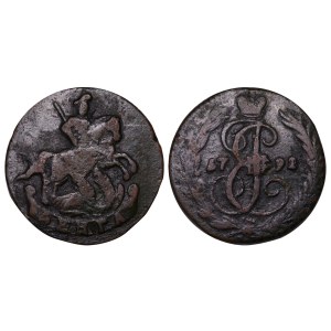Russian Empire, 1 Denga, 1792 year