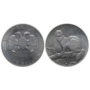 Russian Federation, 3 Roubles, 1995 year, LMD, Sable