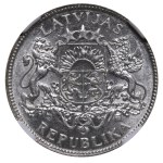 Latvia, 1 Lats, 1924 year, NGC, MS 62