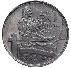 Latvia, 50 Santimu, 1922 year, NGC, MS 62