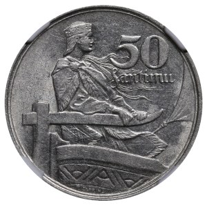 Latvia, 50 Santimu, 1922 year, NGC, AU DETAILS