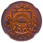 Latvia, 1 Santims, 1926 year, NGC, MS 64 RB