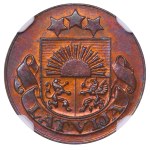 Latvia, 1 Santims, 1935 year, NGC, MS 64 BN