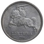 Lithuania, 5 Litai, 1936 year, Jonas Basanavicius, PCGS AU 58