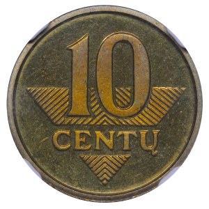 Lithuania, 10 Centu, 2006 year, NGC, PF 65 ULTRA CAMEO