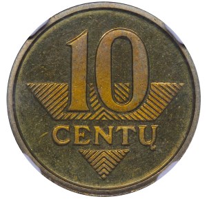 Lithuania, 10 Centu, 2006 year, NGC, PF 65 ULTRA CAMEO