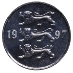 Estónsko, 20 Senti, rok 1997, NGC, MS 67, Top PoP