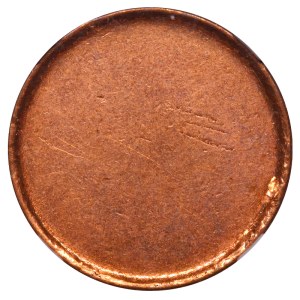 Eurozone, Blank planchet, 2 Cents, NGC, MINT ERROR