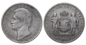Kingdom of Saxony, 1 Ausbeutevereinsthaler, 1865 year, B