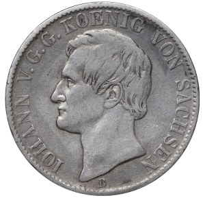 Kingdom of Saxony, 1 Ausbeutevereinsthaler, 1865 year, B