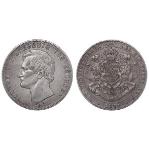 Kingdom of Saxony, 1 Vereinsthaler, 1871 year, B