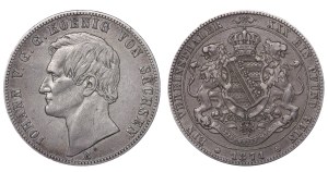 Kingdom of Saxony, 1 Vereinsthaler, 1871 year, B