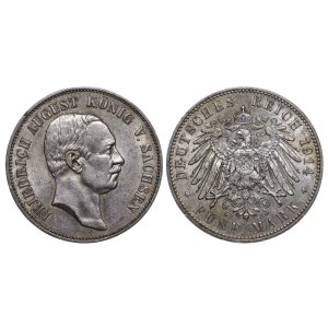 Kingdom of Saxony, 5 Mark, 1914 year, E