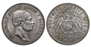 Kingdom of Saxony, 5 Mark, 1914 year, E