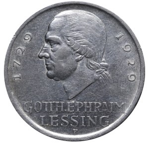 Germany, 5 Reichsmark, 1929 year, F, 200th Anniversary of Gotthold Lessing