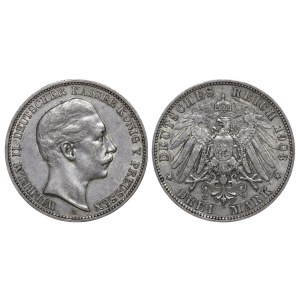 Kingdom of Prussia, 3 Mark, 1908 year, A