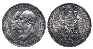 Kingdom of Prussia, 3 Mark, 1911 year, A, 100th Anniversary of the University of Wroclaw