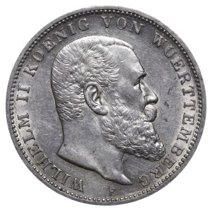 Kingdom of Wurttemberg, 3 Mark, 1914 year, F