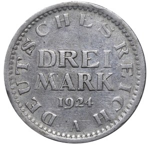 Germany, 3 Mark, 1924 year, A