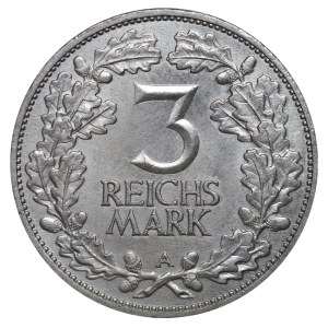 Germany, 3 Reichsmark, 1925 year, A, 1000th Year of Rhineland