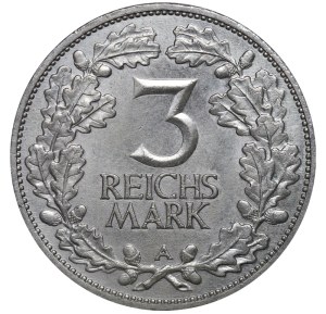 Germany, 3 Reichsmark, 1925 year, A, 1000th Year of Rhineland