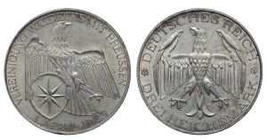Germany, 3 Reichsmark, 1929 year, A, Vereinigung Waldeck mit Preussen
