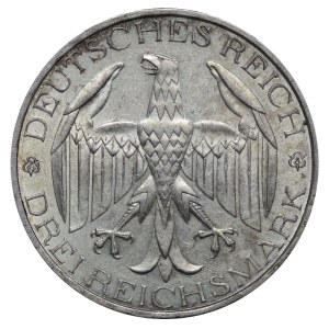Germany, 3 Reichsmark, 1929 year, A, Vereinigung Waldeck mit Preussen