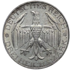 Germany, 3 Reichsmark, 1929 year, A, Vereinigung Waldeck mit Preussen