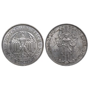 Germany, 3 Reichsmark, 1929 year, E, 1000th Anniversary of Meissen