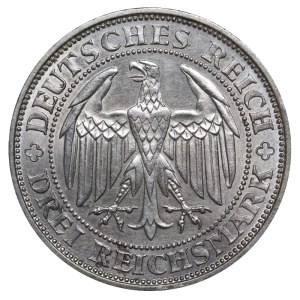 Germany, 3 Reichsmark, 1929 year, E, 1000th Anniversary of Meissen