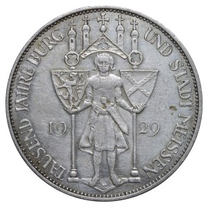 Germany, 3 Reichsmark, 1929 year, E, 1000th Anniversary of Meissen