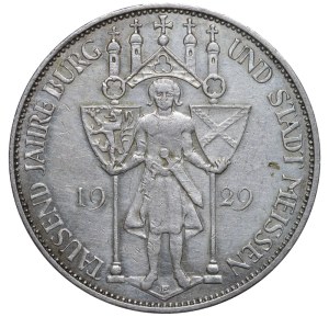 Germany, 3 Reichsmark, 1929 year, E, 1000th Anniversary of Meissen
