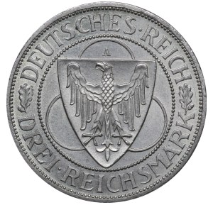 Germany, 3 Reichsmark, 1930 year, A, Liberation of Rhineland