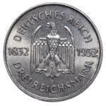 Germany, 3 Reichsmark, 1932 year, F, Centenary - Death of Goethe