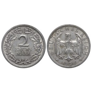 Germany, 2 Reichsmark, 1926 year, D