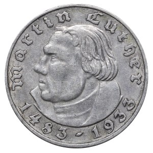 Germany, 2 Reichsmark, 1933 year, A, 450th Anniversary of Birth of Martin Luther