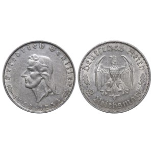 Germany, 2 Reichsmark, 1934 year, F, 175th Anniversary of Friedrich Schiller's Birth