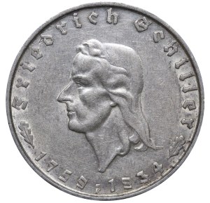 Germany, 2 Reichsmark, 1934 year, F, 175th Anniversary of Friedrich Schiller's Birth