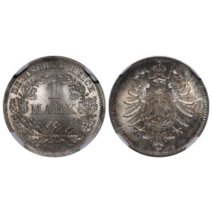 Germany, 1 Mark, 1886 year, D, NGC, MS 67, Top PoP