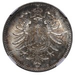 Germany, 1 Mark, 1886 year, D, NGC, MS 67, Top PoP