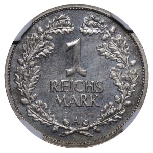 Germany, 1 Reichsmark, 1925 year, A, NGC, PF 65