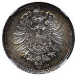 Germany, 50 Pfennigs, 1875 year, J, NGC, MS 64, Top PoP