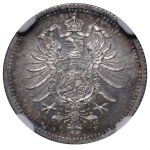 Germany, 20 Pfennigs, 1876 year, H, NGC, MS 64, Top PoP