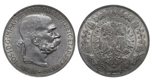 Austrian Empire, 5 Crowns, 1900 year