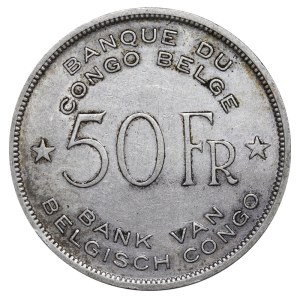 Belgian Congo, 50 Francs, 1944 year