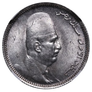 Egypt, 2 Piastres, 1342 (1923) year, H, NGC, MS 63
