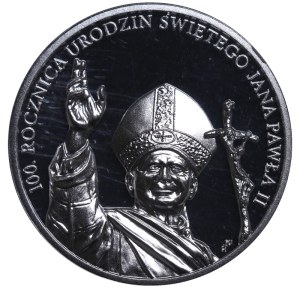 Poland, 10 Zlotys, 2020 year, MW, 100th Anniversary of the Birth of Saint John Paul II, NGC, PF 70 ULTRA CAMEO, Top PoP